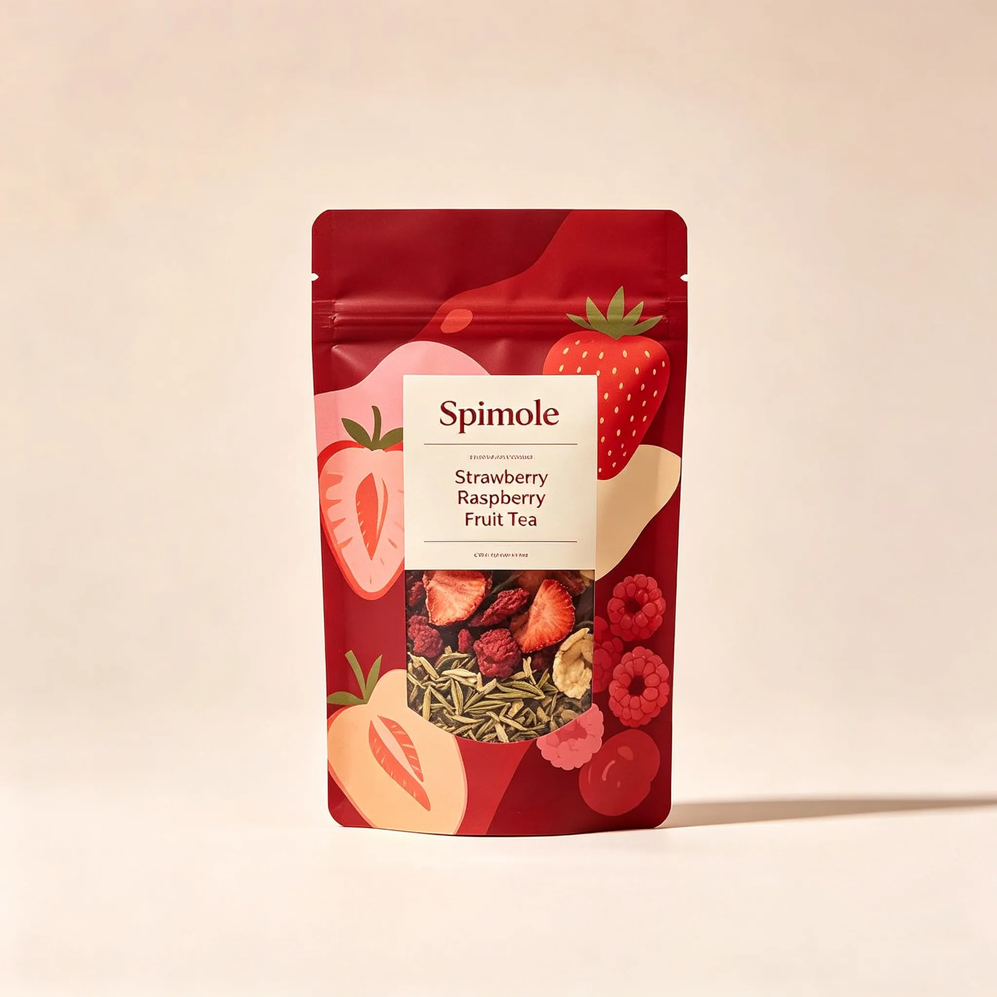 Spimole Strawberry Raspberry Fruit Tea